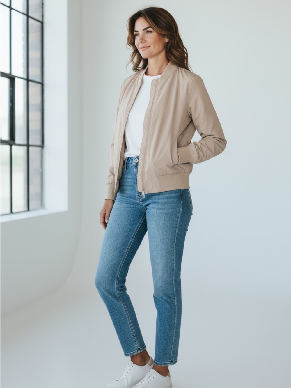 lululemon athletica Women's Bomber Jacket - light Olive